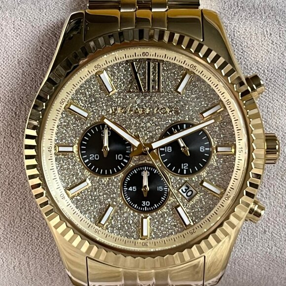 Michael Kors Oversized Lexington Gold-Tone Watch – Brand New (MK8494) - Picture 6 of 11